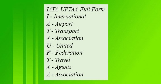 IATA UFTAA Full Form