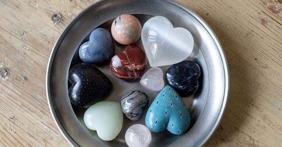 Cleansing Crystals With Moonlight