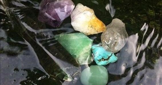 Cleansing Crystals With Running Water